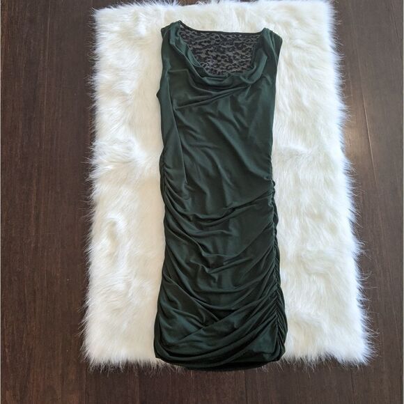 Express Dresses & Skirts - Express sleeveless dress green black lace small